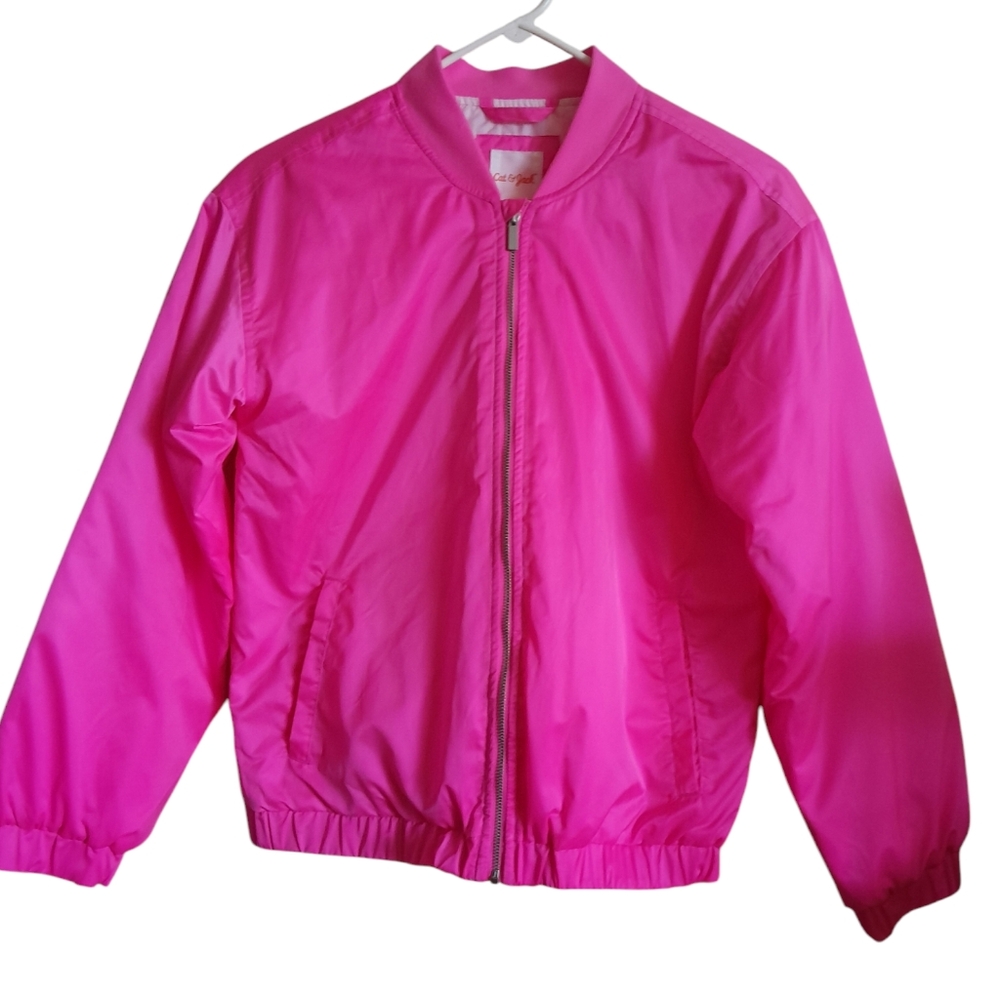 Cat & Jack Girl's Pink Bomber Jacket
